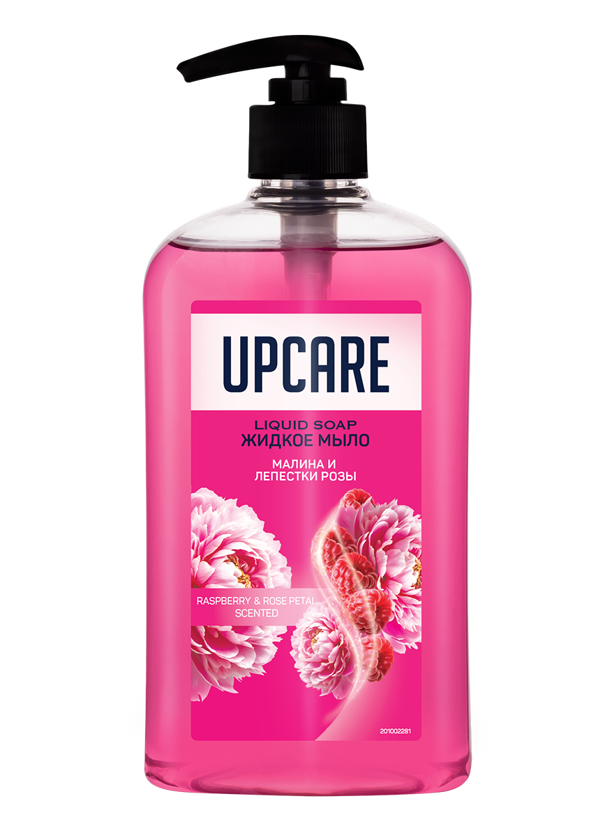 RU - EN - Raspberry & Rose Petal Liquid Soap detail