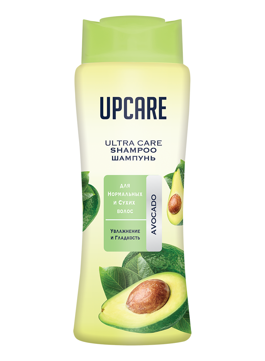 RU - EN - Ultra Care Shampoo Exhilarant Care Avocado Extract Lively & Voluminous detail